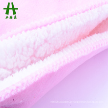 Mulinsen Textile 100% Polyester Plain Dyed Flannel Bonding Custom Sherpa Fabric for Garment
